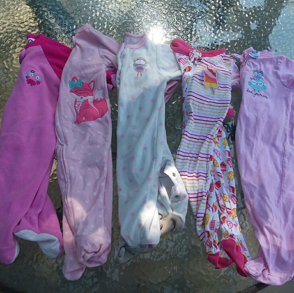 Baby girls pajamas size 6 months